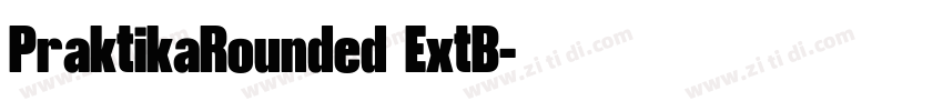 PraktikaRounded ExtB字体转换